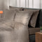 Heckettlane Dekbedovertrek Diamante - Bedlinnen - 140x220 - Taupe - Dekbedhoes van 100% Katoen-Satijn