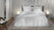 Heckettlane Dekbedovertrek Diamante - Bedlinnen - 140x220 - Wit - Dekbedhoes van 100% Katoen-Satijn