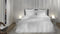 Heckettlane Dekbedovertrek Diamante - Bedlinnen - 140x220 - Wit - Dekbedhoes van 100% Katoen-Satijn