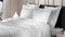 Heckettlane Dekbedovertrek Diamante - Bedlinnen - 140x220 - Wit - Dekbedhoes van 100% Katoen-Satijn