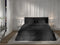 Heckettlane Dekbedovertrek Diamante - Bedlinnen - 140x220 - Zwart - Dekbedhoes van 100% Katoen-Satijn