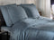 Heckettlane Dekbedovertrek Diamante - Bedlinnen - 200x220 - Blauw - Dekbedhoes van 100% Katoen-Satijn