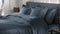 Heckettlane Dekbedovertrek Diamante - Bedlinnen - 200x220 - Blauw - Dekbedhoes van 100% Katoen-Satijn
