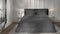 Heckettlane Dekbedovertrek Diamante - Bedlinnen - 200x220 - Grijs - Dekbedhoes van 100% Katoen-Satijn