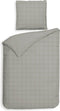 Heckettlane Dekbedovertrek Diamante - Bedlinnen - 200x220 - Grijs - Dekbedhoes van 100% Katoen-Satijn