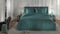 Heckettlane Dekbedovertrek Diamante - Bedlinnen - 200x220 - Groen - Dekbedhoes van 100% Katoen-Satijn