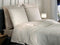 Heckettlane Dekbedovertrek Diamante - Bedlinnen - 200x220 - Off-White - Dekbedhoes van 100% Katoen-Satijn