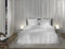 Heckettlane Dekbedovertrek Diamante - Bedlinnen - 200x220 - Wit - Dekbedhoes van 100% Katoen-Satijn