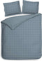 Heckettlane Dekbedovertrek Diamante - Bedlinnen - 240x220 - Blauw - Dekbedhoes van 100% Katoen-Satijn