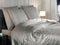 Heckettlane Dekbedovertrek Diamante - Bedlinnen - 240x220 - Grijs - Dekbedhoes van 100% Katoen-Satijn