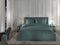 Heckettlane Dekbedovertrek Diamante - Bedlinnen - 240x220 - Groen - Dekbedhoes van 100% Katoen-Satijn