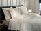Heckettlane Dekbedovertrek Diamante - Bedlinnen - 240x220 - Off-White - Dekbedhoes van 100% Katoen-Satijn