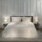 Heckettlane Dekbedovertrek Diamante - Bedlinnen - 240x220 - Off-White - Dekbedhoes van 100% Katoen-Satijn