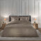 Heckettlane Dekbedovertrek Diamante - Bedlinnen - 240x220 - Taupe - Dekbedhoes van 100% Katoen-Satijn