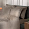 Heckettlane Dekbedovertrek Diamante - Bedlinnen - 240x220 - Taupe - Dekbedhoes van 100% Katoen-Satijn