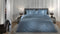 Heckettlane Dekbedovertrek Diamante - Bedlinnen - 260x220 - Blauw - Dekbedhoes van 100% Katoen-Satijn