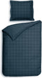 Heckettlane Dekbedovertrek Diamante - Bedlinnen - 260x220 - Blauw - Dekbedhoes van 100% Katoen-Satijn