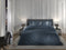 Heckettlane Dekbedovertrek Diamante - Bedlinnen - 260x220 - Blauw - Dekbedhoes van 100% Katoen-Satijn