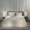 Heckettlane Dekbedovertrek Diamante - Bedlinnen - 260x220 - Grijs - Dekbedhoes van 100% Katoen-Satijn
