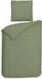 Heckettlane Dekbedovertrek Diamante - Bedlinnen - 260x220 - Groen - Dekbedhoes van 100% Katoen-Satijn