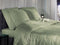 Heckettlane Dekbedovertrek Diamante - Bedlinnen - 260x220 - Groen - Dekbedhoes van 100% Katoen-Satijn