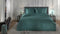 Heckettlane Dekbedovertrek Diamante - Bedlinnen - 260x220 - Groen - Dekbedhoes van 100% Katoen-Satijn