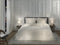 Heckettlane Dekbedovertrek Diamante - Bedlinnen - 260x220 - Off-White - Dekbedhoes van 100% Katoen-Satijn