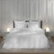 Heckettlane Dekbedovertrek Diamante - Bedlinnen - 260x220 - Wit - Dekbedhoes van 100% Katoen-Satijn
