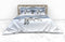 Heckettlane Dekbedovertrek Doriane - Bedlinnen met Natuur print - 200x220 - Wit - Dekbedhoes van 100% Katoen-Satijn