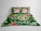 Heckettlane Dekbedovertrek Eliana - Bedlinnen met Dieren print - 140x220 - Groen - Dekbedhoes van 100% Katoen-Satijn