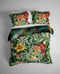 Heckettlane Dekbedovertrek Eliana - Bedlinnen met Dieren print - 140x220 - Groen - Dekbedhoes van 100% Katoen-Satijn