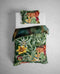 Heckettlane Dekbedovertrek Eliana - Bedlinnen met Dieren print - 140x220 - Groen - Dekbedhoes van 100% Katoen-Satijn