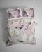 Heckettlane Dekbedovertrek Eray - Bedlinnen met Bladeren print - 200x220 - Taupe - Dekbedhoes van 100% Katoen-Twill