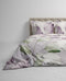 Heckettlane Dekbedovertrek Eray - Bedlinnen met Bladeren print - 200x220 - Taupe - Dekbedhoes van 100% Katoen-Twill