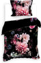 Heckettlane Dekbedovertrek Eris - Bedlinnen met Bloemen print - 140x220 - Multi - Dekbedhoes van 100% Katoen-Satijn
