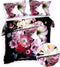 Heckettlane Dekbedovertrek Eris - Bedlinnen met Bloemen print - 140x220 - Multi - Dekbedhoes van 100% Katoen-Satijn