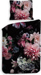 Heckettlane Dekbedovertrek Eris - Bedlinnen met Bloemen print - 140x220 - Multi - Dekbedhoes van 100% Katoen-Satijn