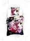 Heckettlane Dekbedovertrek Eris - Bedlinnen met Bloemen print - 140x220 - Multi - Dekbedhoes van 100% Katoen-Satijn