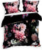 Heckettlane Dekbedovertrek Eris - Bedlinnen met Bloemen print - 140x220 - Multi - Dekbedhoes van 100% Katoen-Satijn