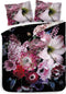 Heckettlane Dekbedovertrek Eris - Bedlinnen met Bloemen print - 140x220 - Multi - Dekbedhoes van 100% Katoen-Satijn