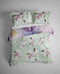 Heckettlane Dekbedovertrek Fabio - Bedlinnen met Bloemen print - 260x220 - Roze - Dekbedhoes van 100% Katoen-Satijn