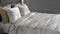 Heckettlane Dekbedovertrek Fabiola - Bedlinnen met Bloemen print - 140x220 - Off-White - Dekbedhoes van 100% Katoen-Satijn