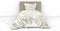 Heckettlane Dekbedovertrek Fabiola - Bedlinnen met Bloemen print - 140x220 - Off-White - Dekbedhoes van 100% Katoen-Satijn