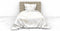 Heckettlane Dekbedovertrek Fabiola - Bedlinnen met Bloemen print - 140x220 - Off-White - Dekbedhoes van 100% Katoen-Satijn