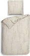 Heckettlane Dekbedovertrek Fino - Bedlinnen met Takken print - 140x220 - Natural - Dekbedhoes van 100% Katoen-Dobby