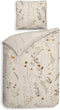 Heckettlane Dekbedovertrek Fino - Bedlinnen met Takken print - 200x220 - Natural - Dekbedhoes van 100% Katoen-Dobby