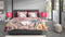Heckettlane Dekbedovertrek Flores - Bedlinnen met Bloemen print - 140x220 - Roze - Dekbedhoes van 100% Katoen-Satijn