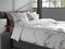 Heckettlane Dekbedovertrek Floriana - Bedlinnen met Bloemen print - 260x220 - Natural - Dekbedhoes van 100% Katoen-Satijn