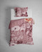 Heckettlane Dekbedovertrek Fonda - Bedlinnen met Bloemen print - 200x220 - Roze - Dekbedhoes van 100% Katoen-Twill