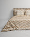 Heckettlane Dekbedovertrek Foster - Bedlinnen met print - 140x220 - Beige - Dekbedhoes van 100% Katoen-Satijn